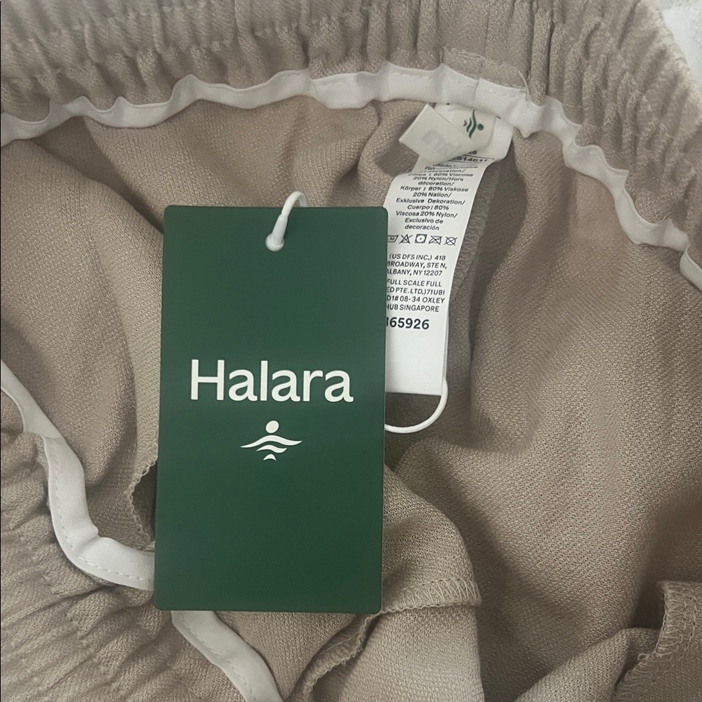 HALARA Women's Tan Wide Leg Pants - Picture 8 of 9